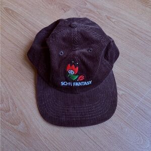 Sci-Fi Fantasy Hat Cap Corduroy Snapback Brown